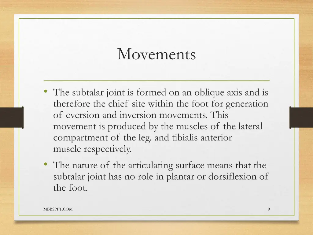 movements