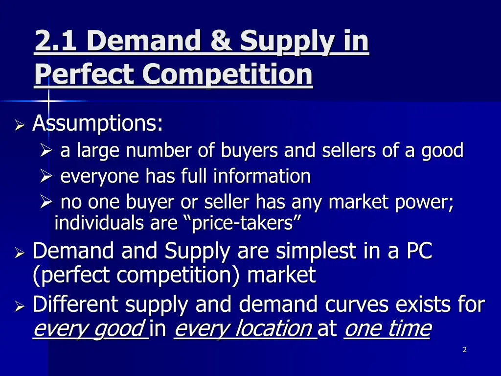 2 1 demand supply in perfect competition