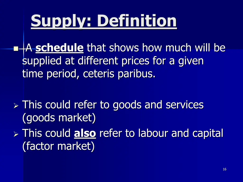 supply definition