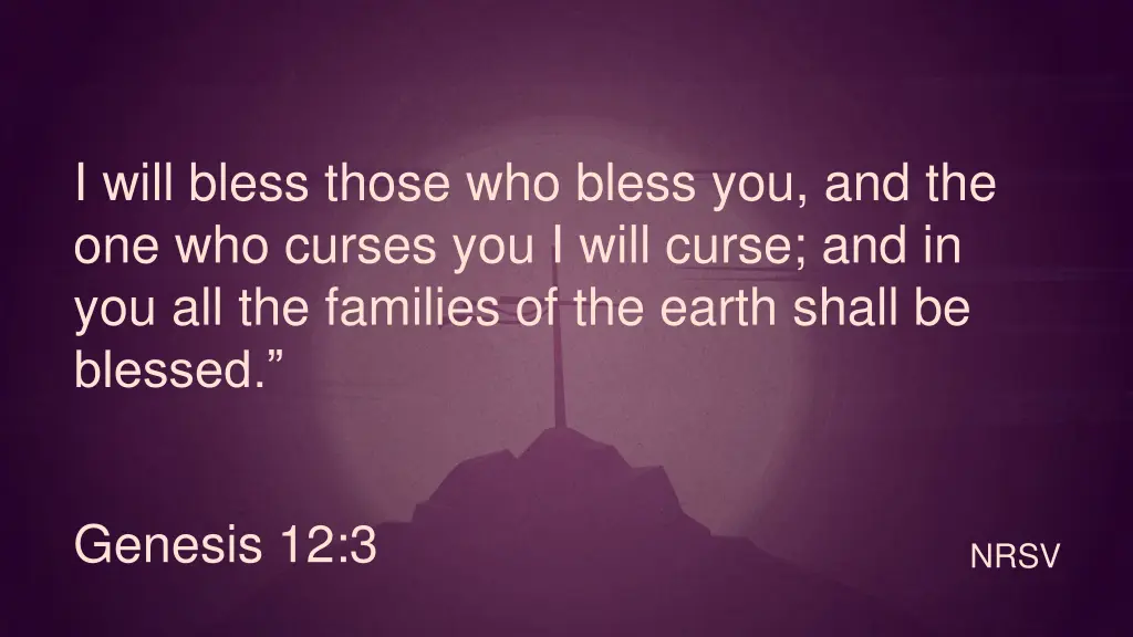i will bless those who bless