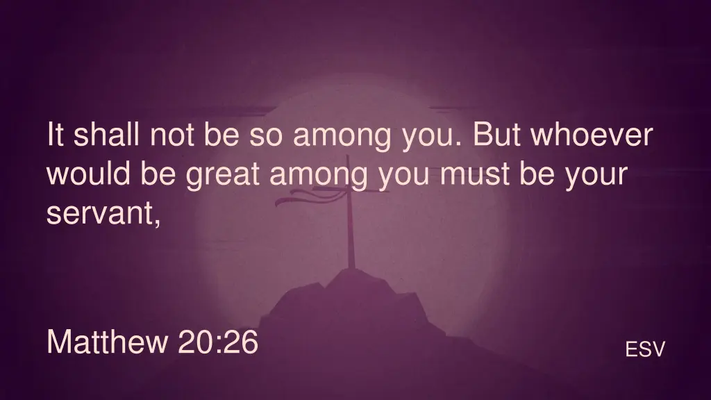 it shall not be so among you but whoever would