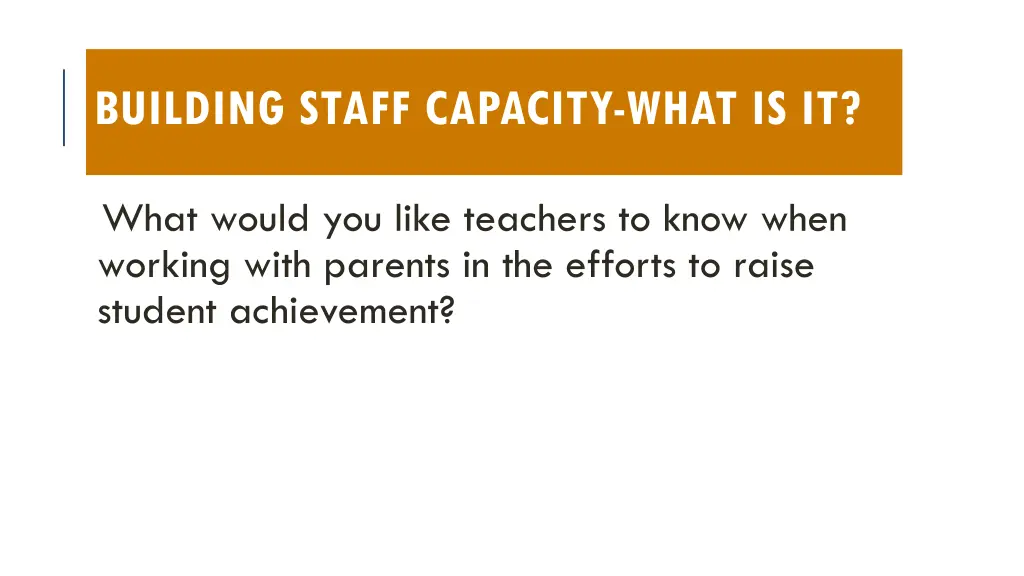 building staff capacity what is it