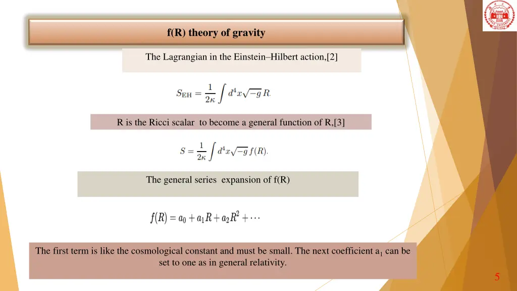 f r theory of gravity