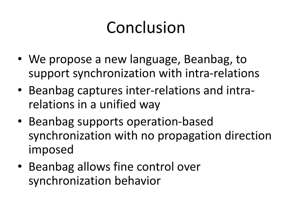 conclusion