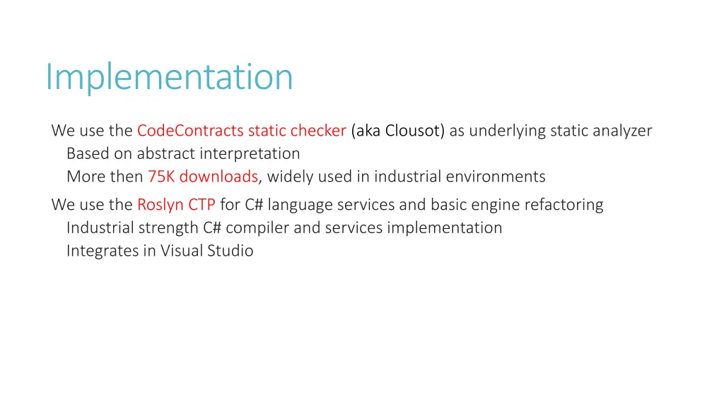 implementation
