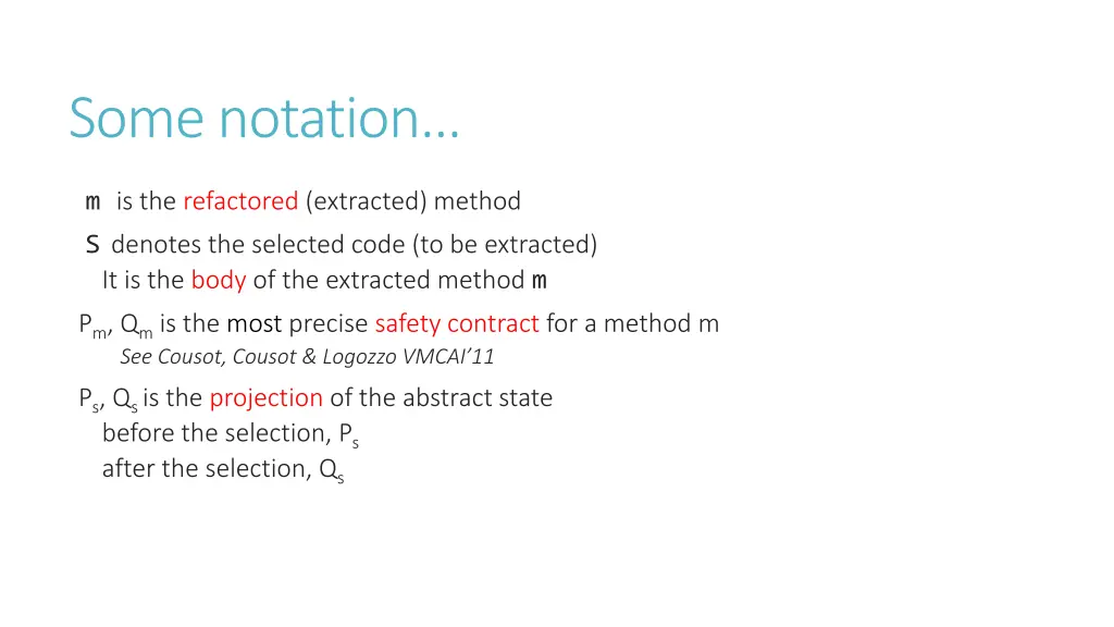 some notation