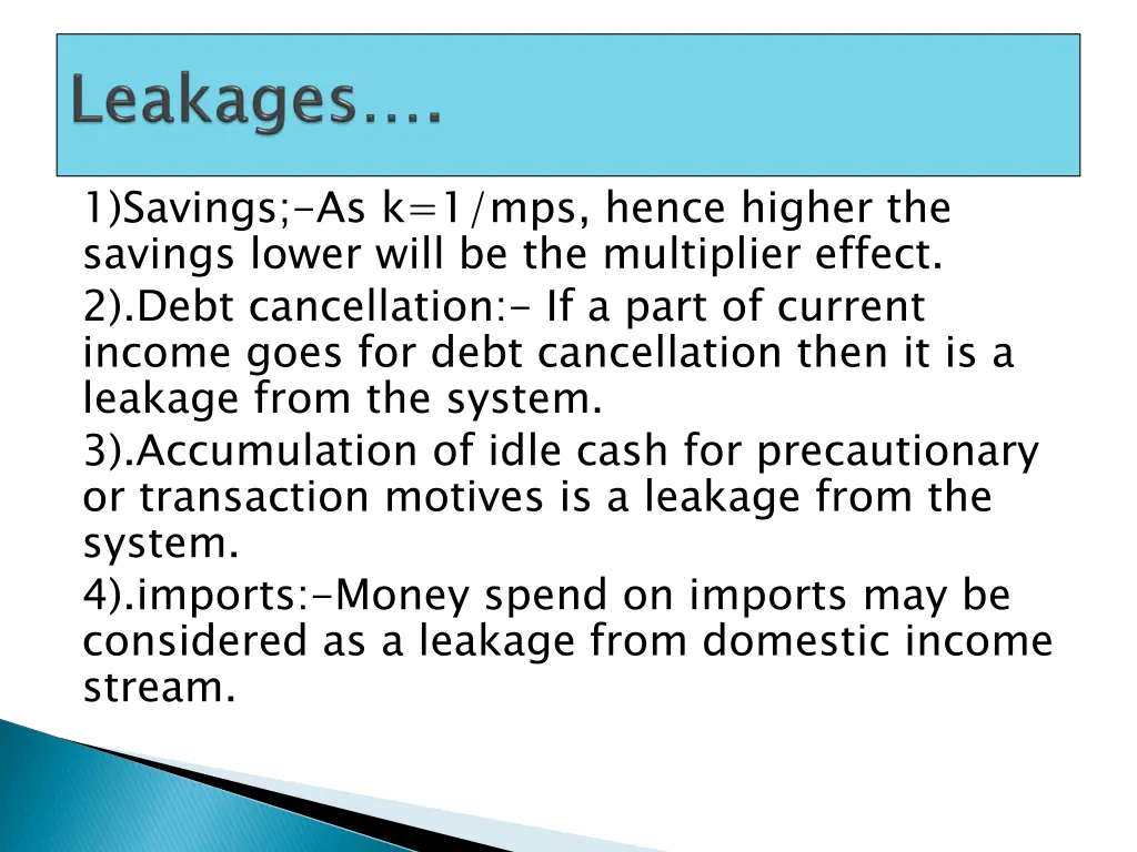 1 savings as k 1 mps hence higher the savings