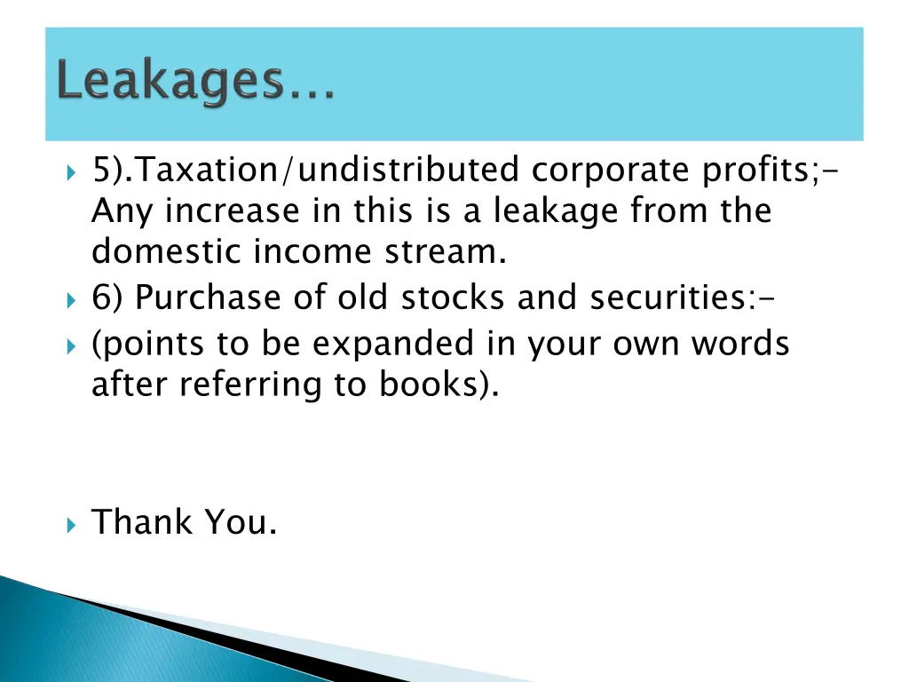 5 taxation undistributed corporate profits
