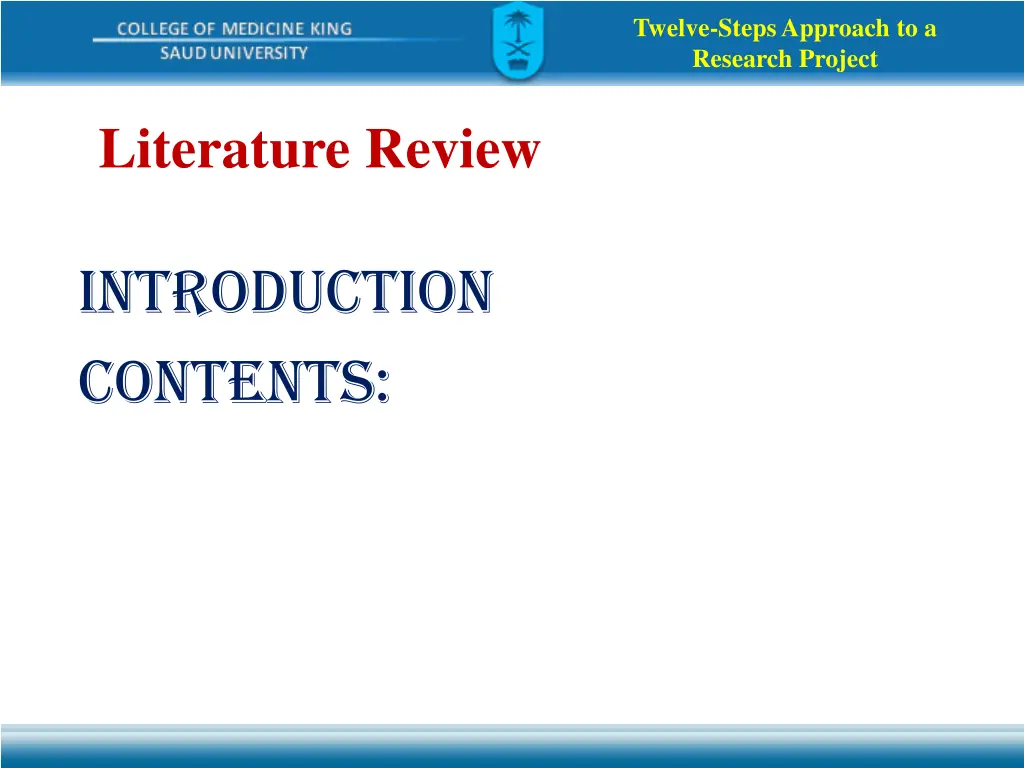 twelve steps approach to a research project 14