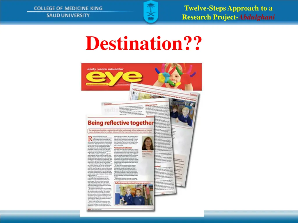 twelve steps approach to a research project 3