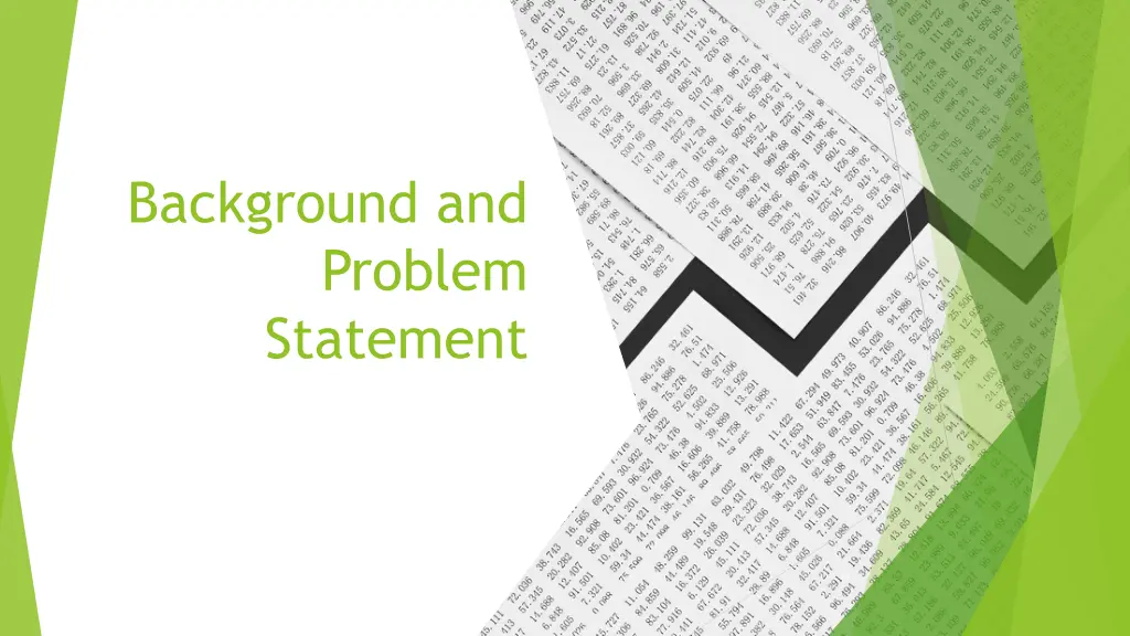background and problem statement