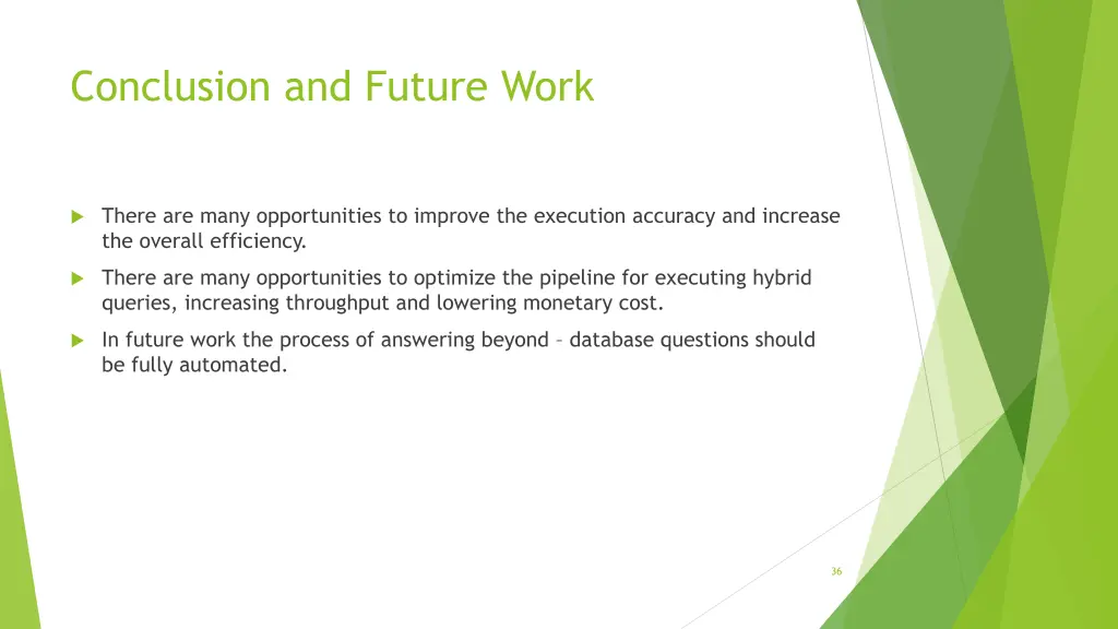 conclusion and future work