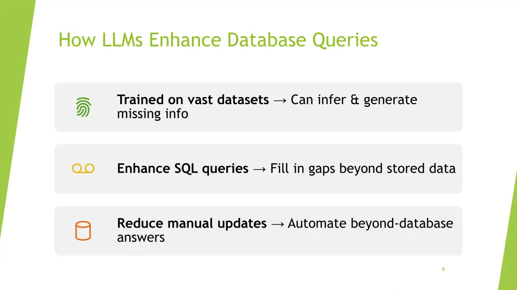 how llms enhance database queries