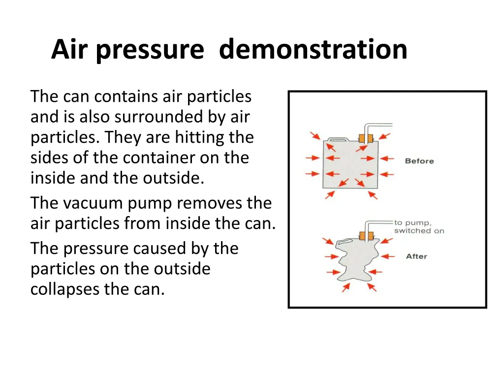 air pressure demonstration