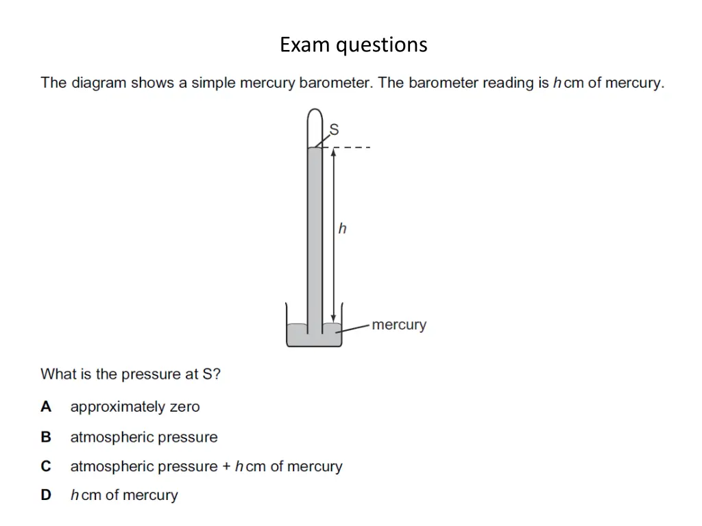 exam questions