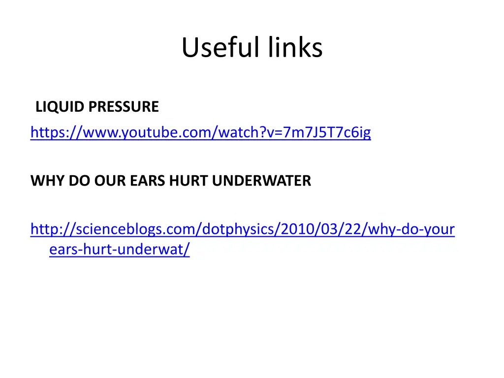 useful links