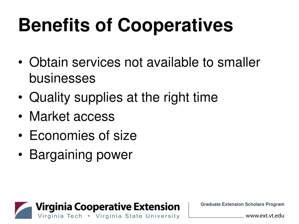 benefits of cooperatives