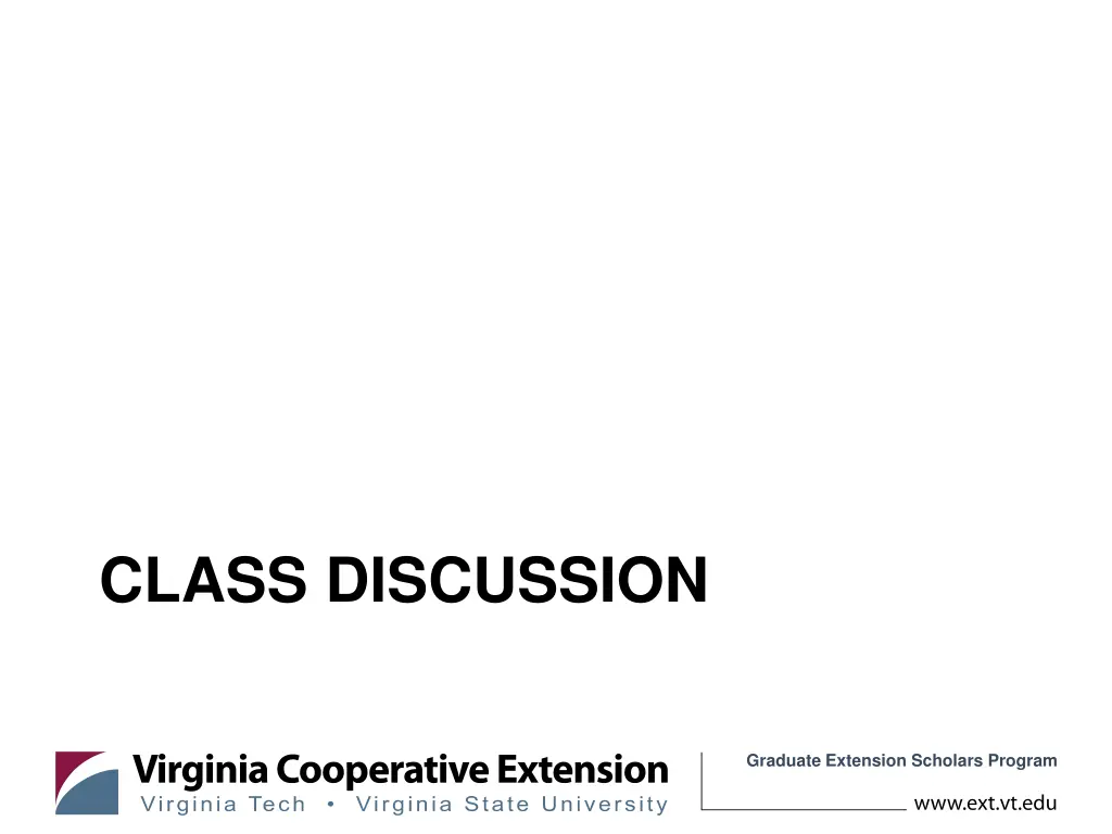 class discussion