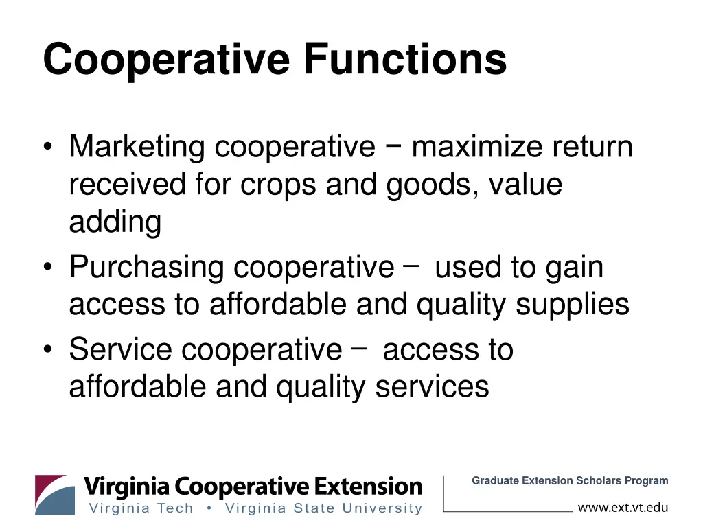 cooperative functions