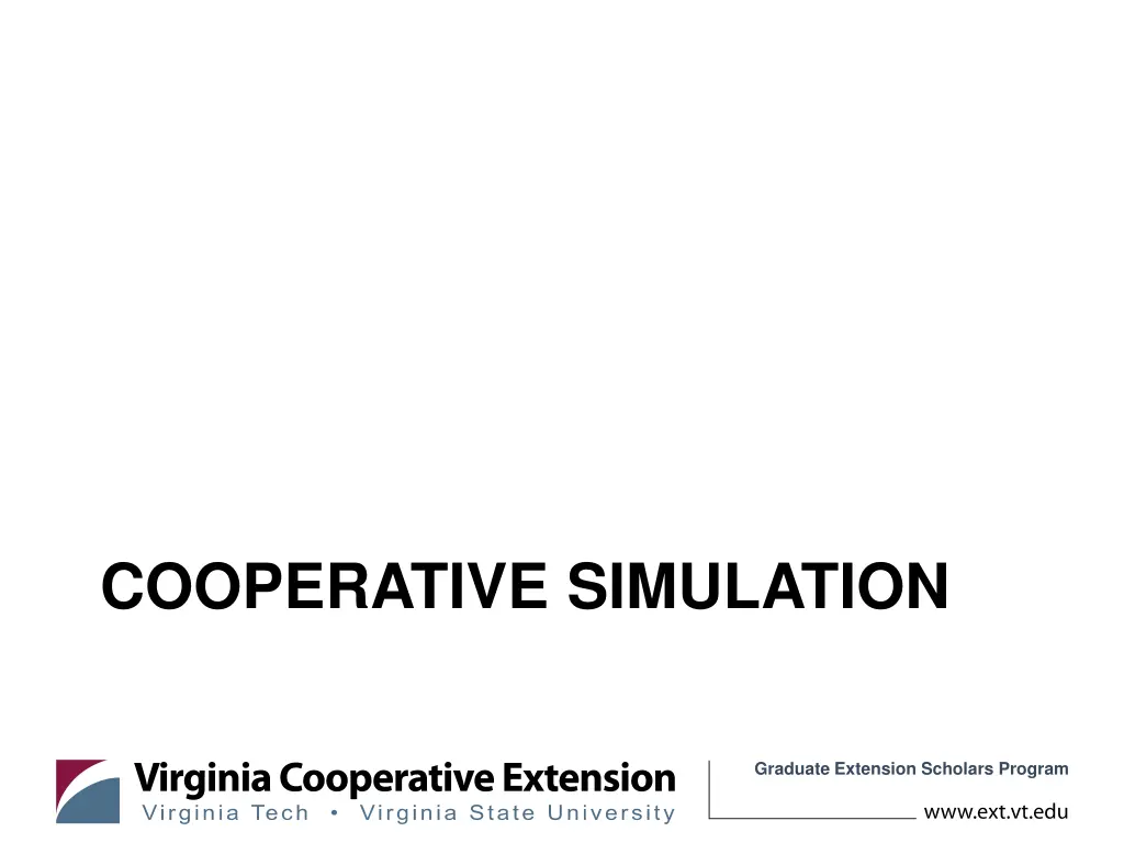 cooperative simulation