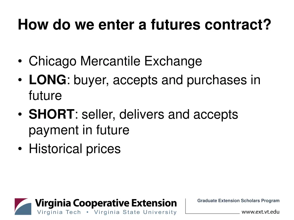 how do we enter a futures contract