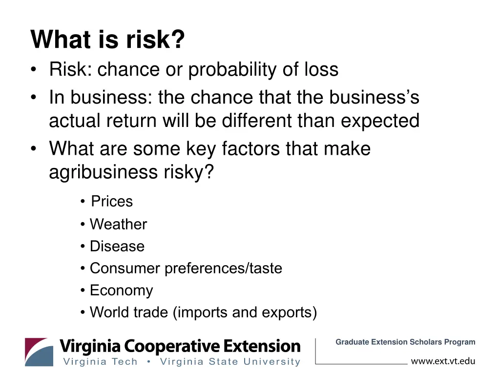 what is risk risk chance or probability of loss