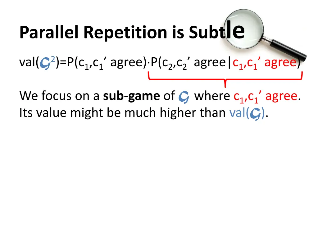 parallel repetition is subt le