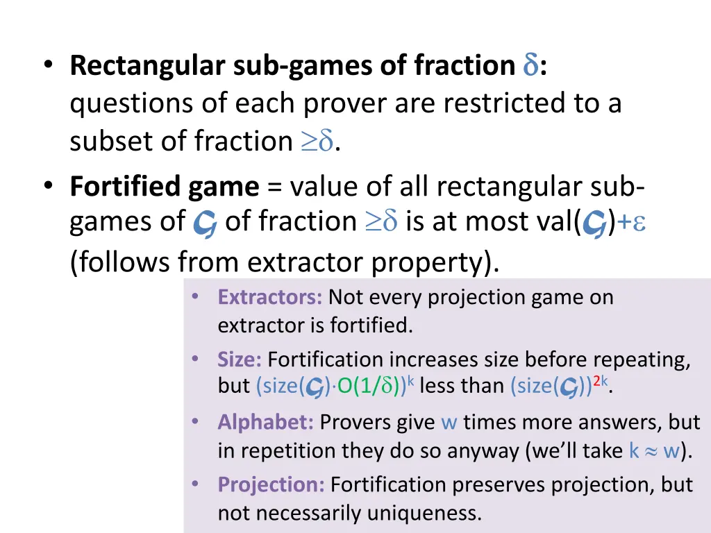 rectangular sub games of fraction questions