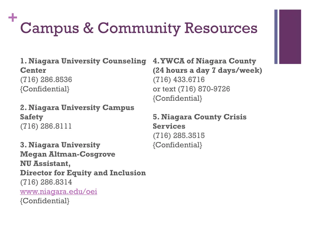 campus community resources
