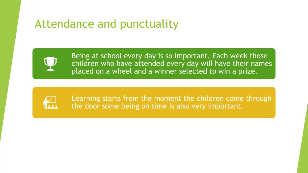 attendance and punctuality