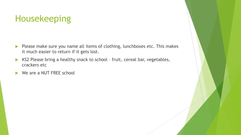 housekeeping