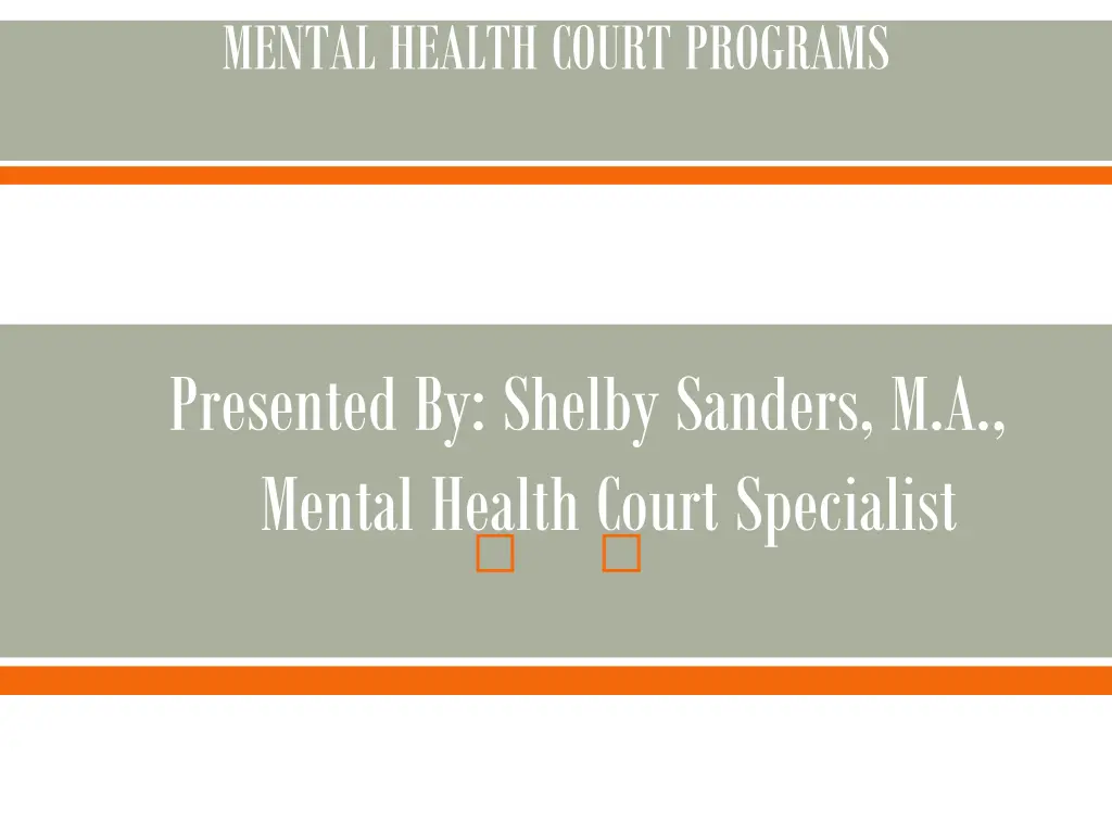 mental health court programs