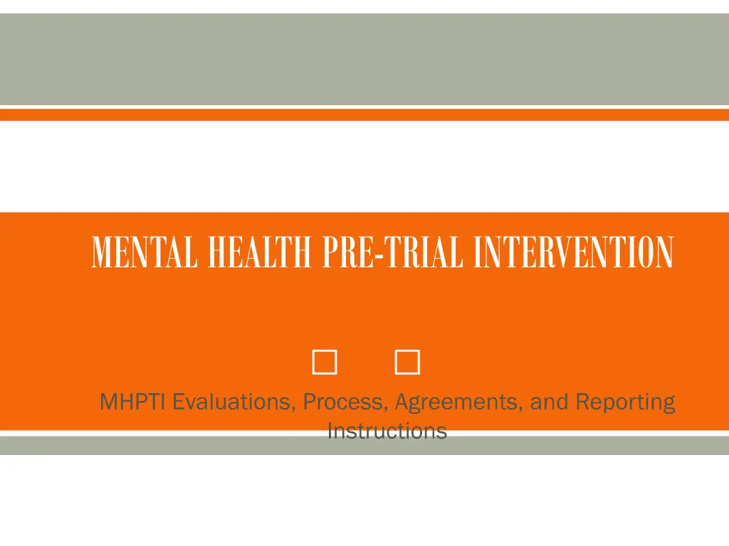 mental health pre trial intervention