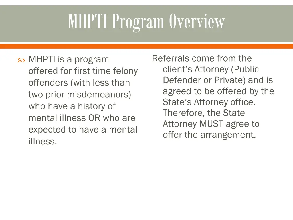 mhpti program overview