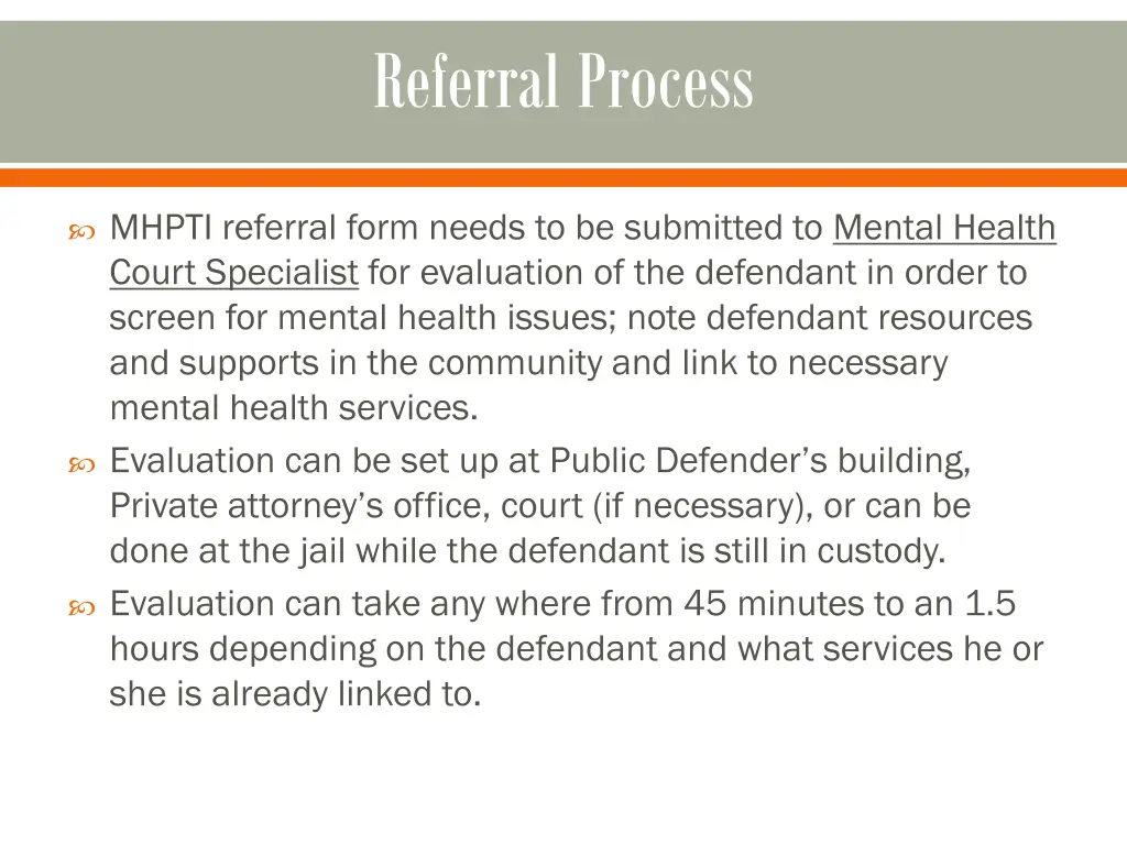 referral process