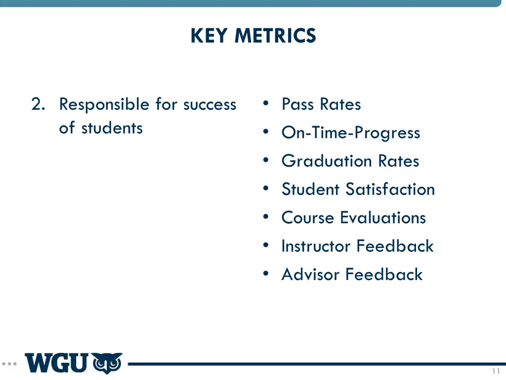 key metrics 1
