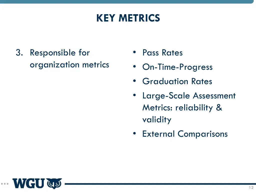 key metrics 2