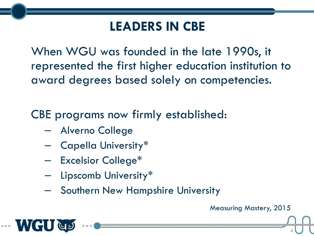 leaders in cbe