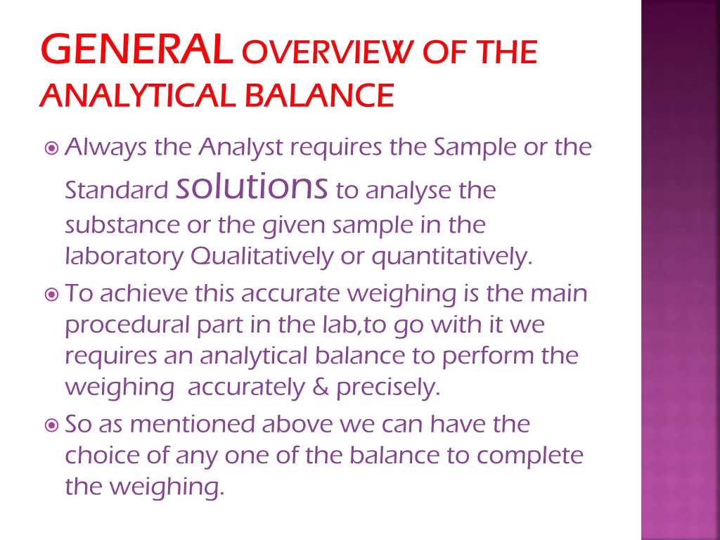general general overview of the overview