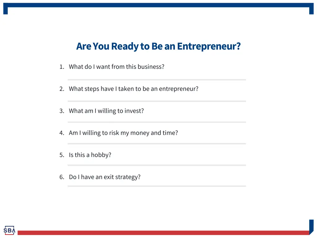 are you ready to be an entrepreneur