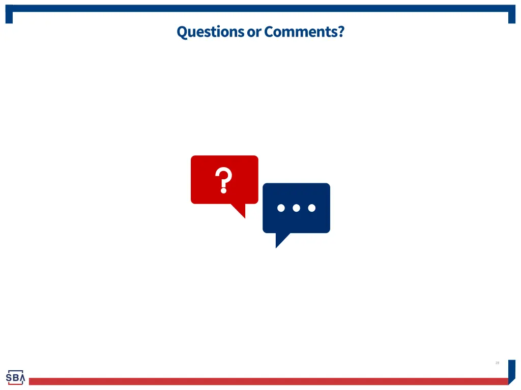 questions or comments