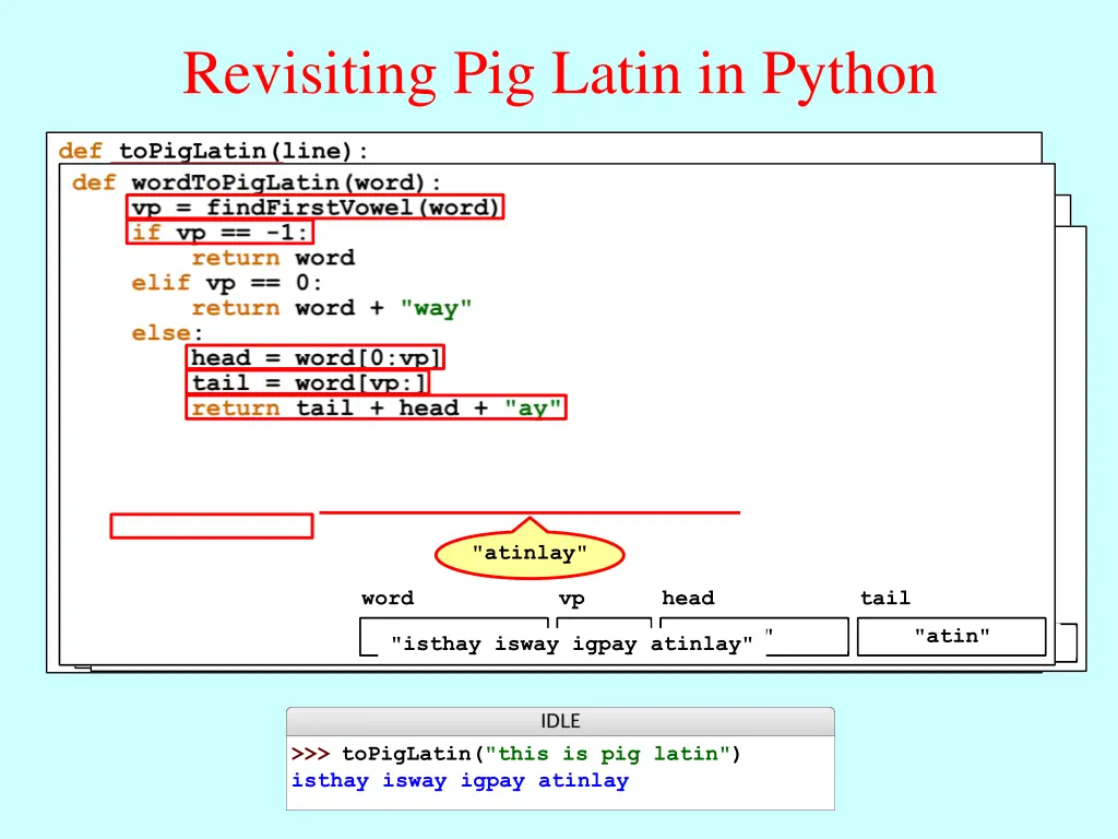 revisiting pig latin in python