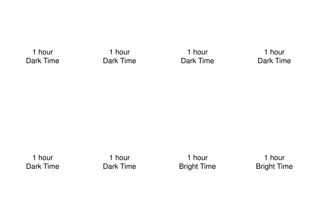 1 hour dark time