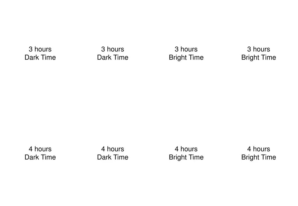 3 hours dark time