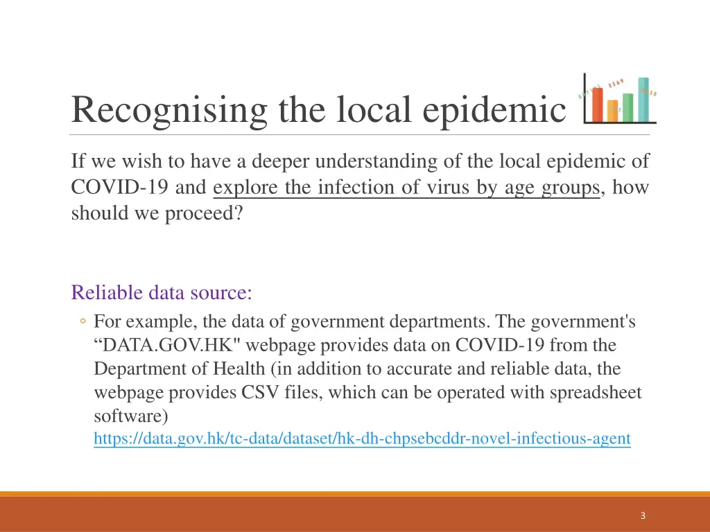 recognising the local epidemic 1