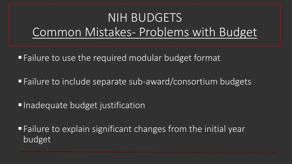 nih budgets 2