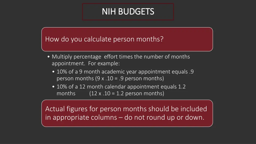 nih budgets nih budgets