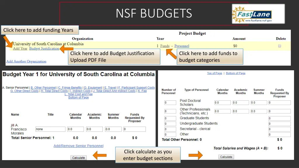 nsf budgets 1