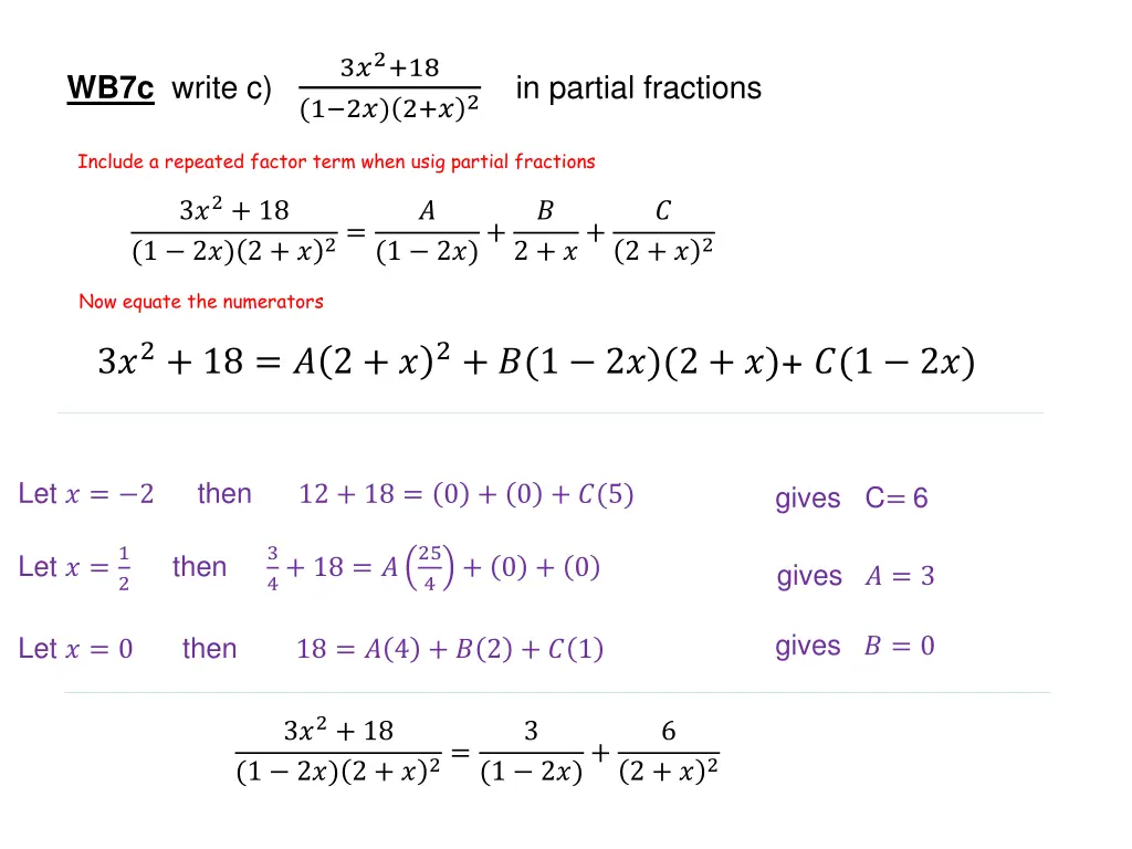 3 2 18 1 2 2 2 in partial fractions