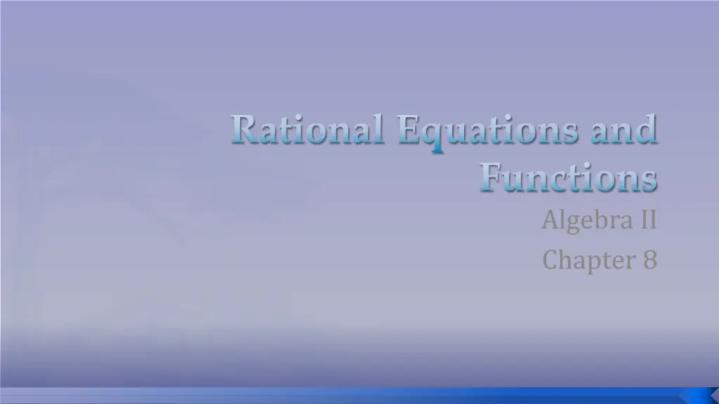 algebra ii chapter 8